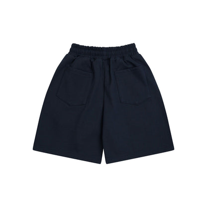 AA FLAG LOGO SWEAT SHORTS // NAVY