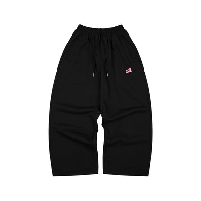 AA FLAG LOGO SWEATPANTS // BLACK