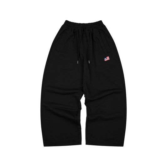 AA FLAG LOGO SWEATPANTS // BLACK