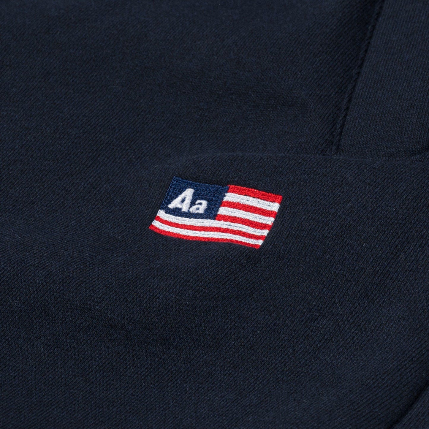 AA FLAG LOGO SWEATPANTS // NAVY