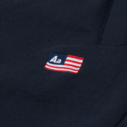 AA FLAG LOGO SWEATPANTS // NAVY