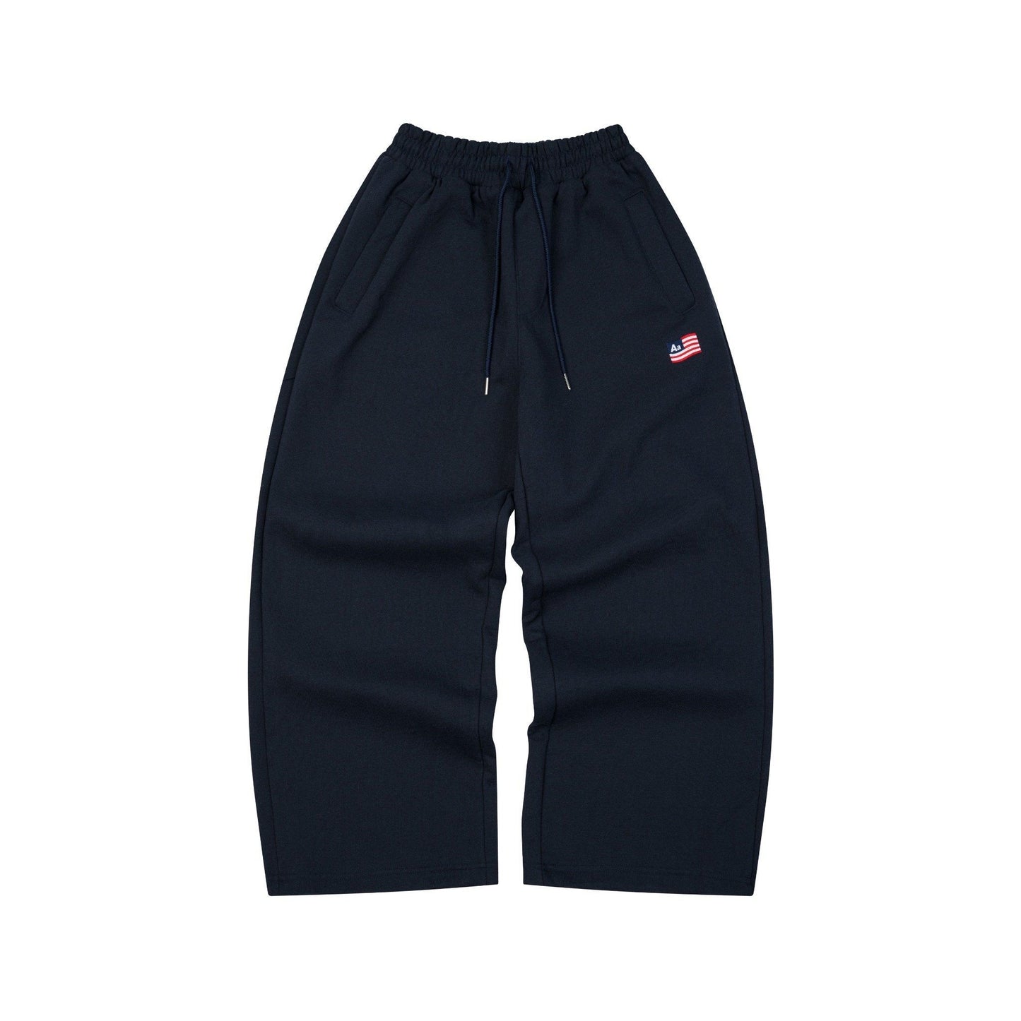 AA FLAG LOGO SWEATPANTS // NAVY