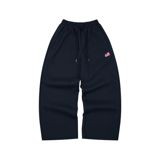 AA FLAG LOGO SWEATPANTS // NAVY
