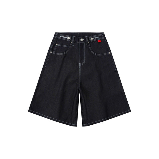 AA SHORT JEAN RAW DENIM // NAVY