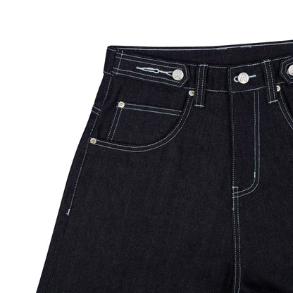 AA SHORT JEAN RAW DENIM // NAVY