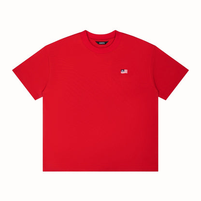 AA FLAG LOGO TEE // RED