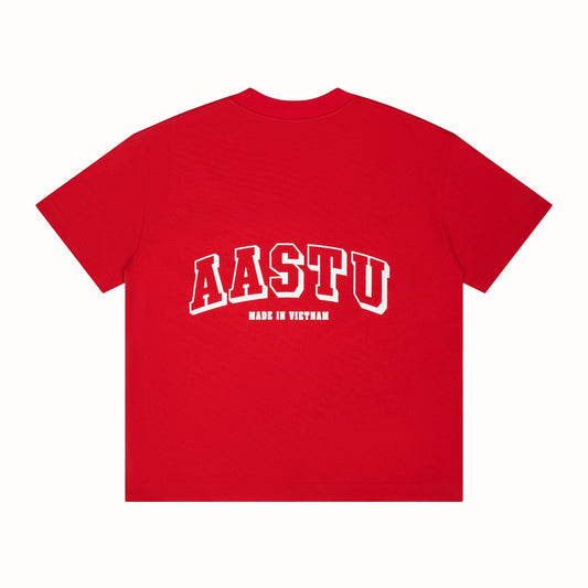 AA FLAG LOGO TEE // RED