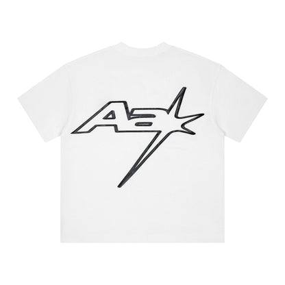 AA RACING LOGO TEE // CREAM WHITE