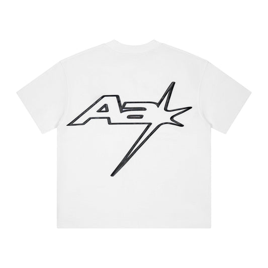 AA RACING LOGO TEE // CREAM WHITE