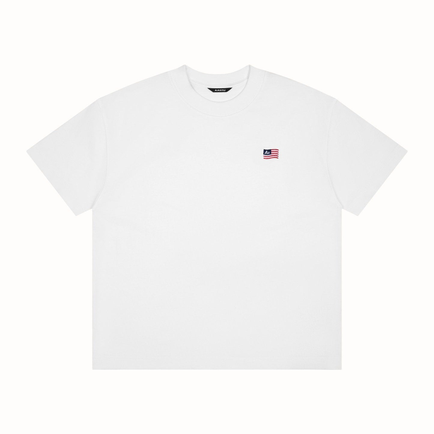 AA FLAG LOGO TEE // WHITE