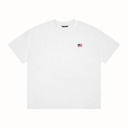 AA FLAG LOGO TEE // WHITE