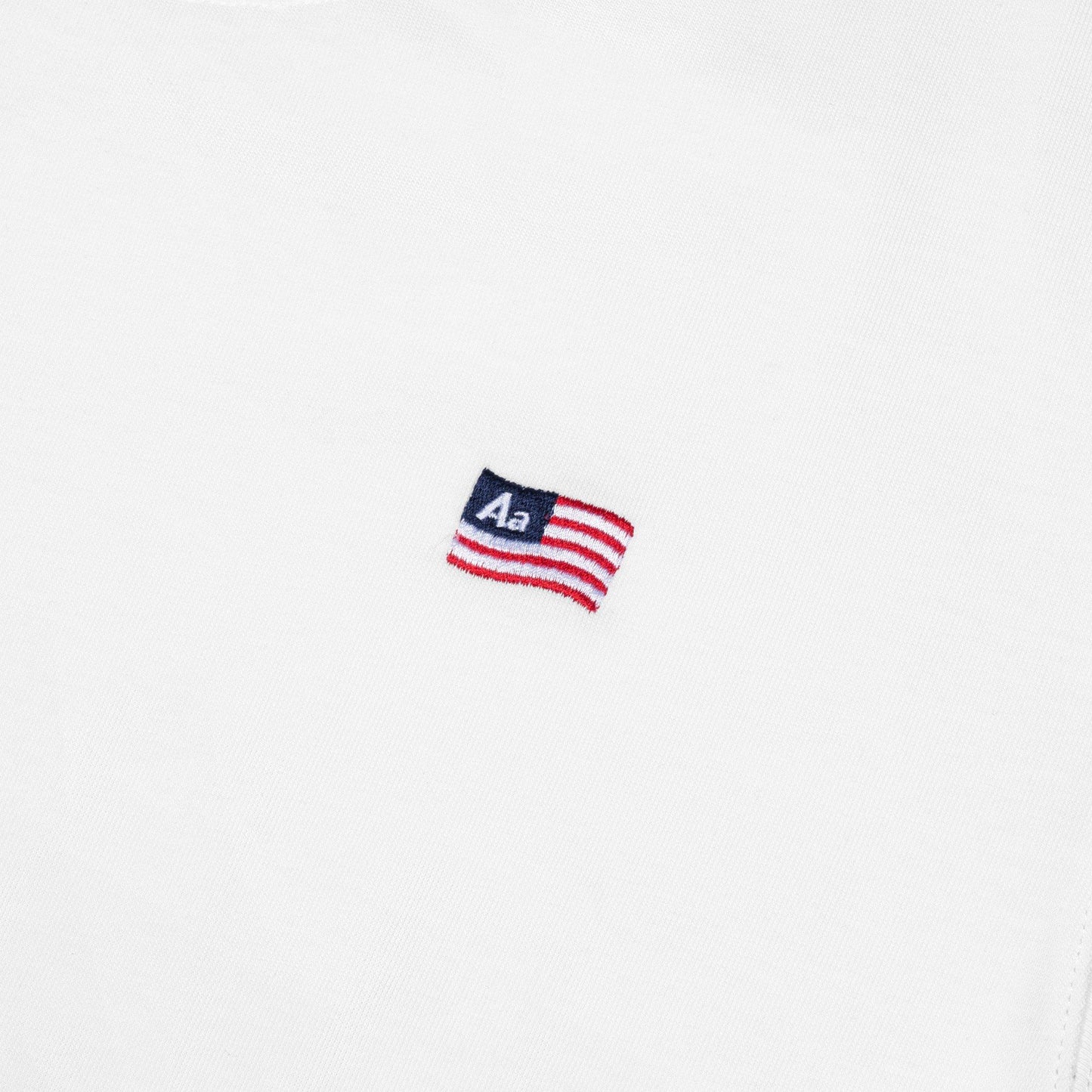 AA FLAG LOGO TEE // WHITE