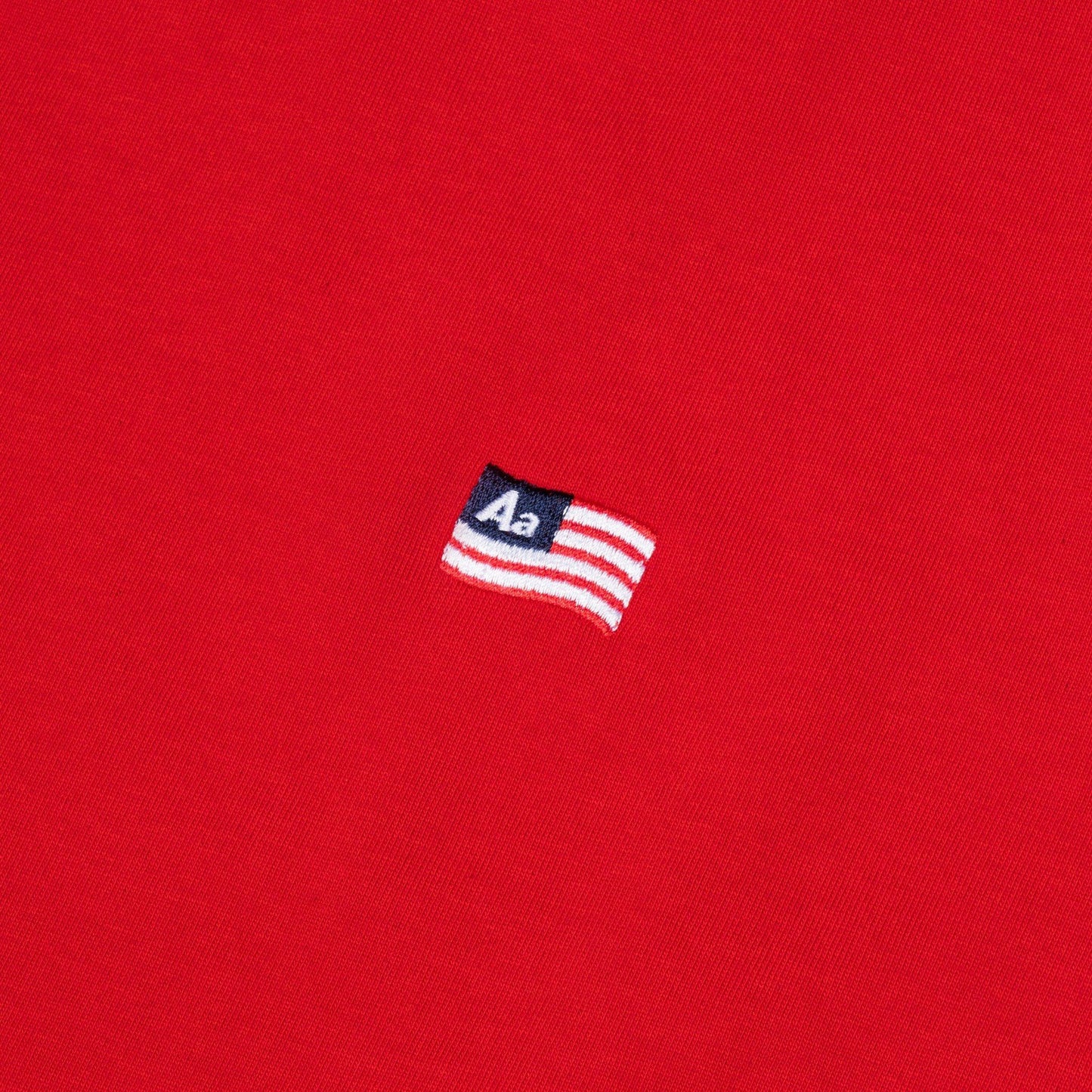 AA FLAG LOGO TEE // RED