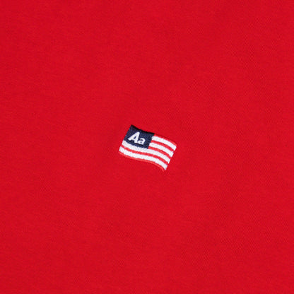 AA FLAG LOGO TEE // RED