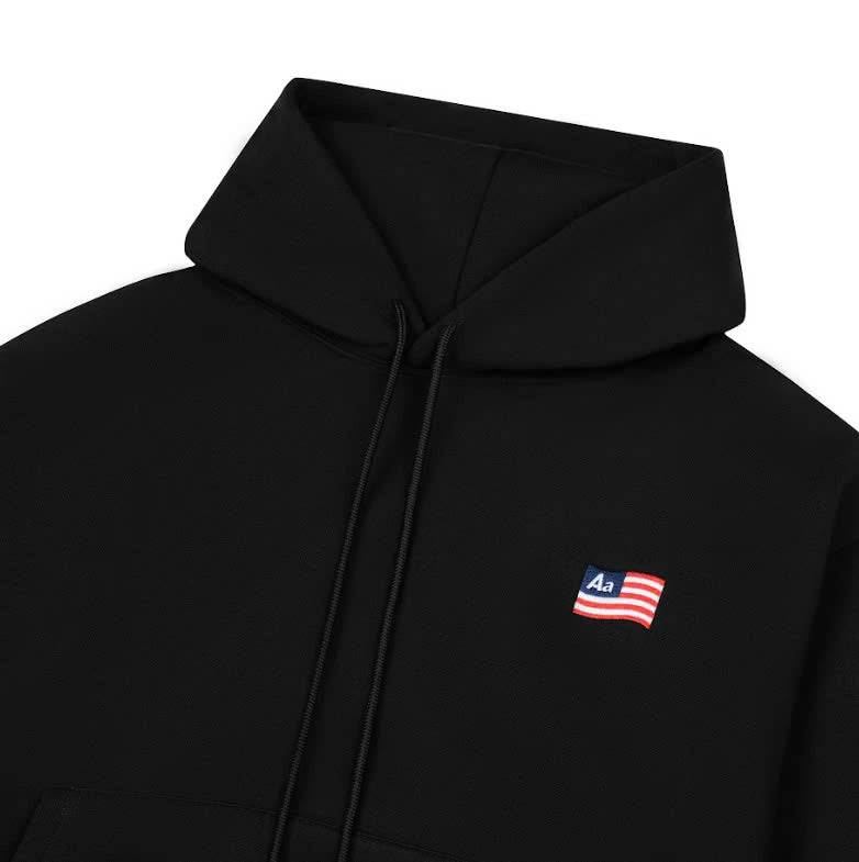 AA CLASSIC LOGO HOODIE // BLACK