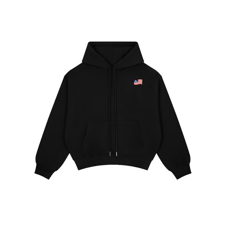 AA CLASSIC LOGO HOODIE // BLACK