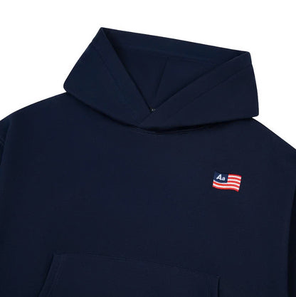 AA FLAG LOGO HOODIE // NAVY