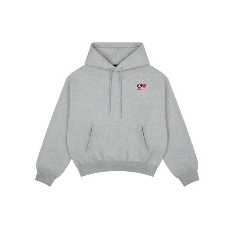 AA CLASSIC LOGO HOODIE // GREY