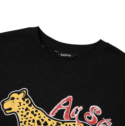 AA PANTHER SLUB TEE // BLACK