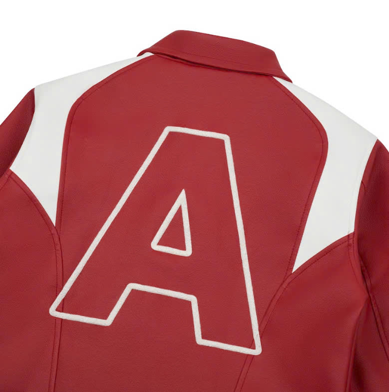 AA STU RACING LEATHER JACKET V3 // RED