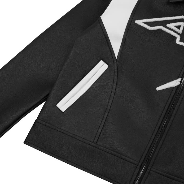 AA STU RACING LEATHER JACKET V3 // BLACK