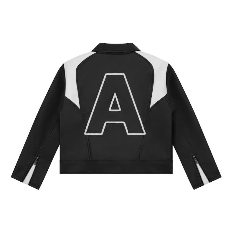 AA STU RACING LEATHER JACKET V3 // BLACK