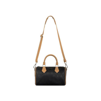 AA BOSTON BAG BLACK-CREAM // MEDIUM