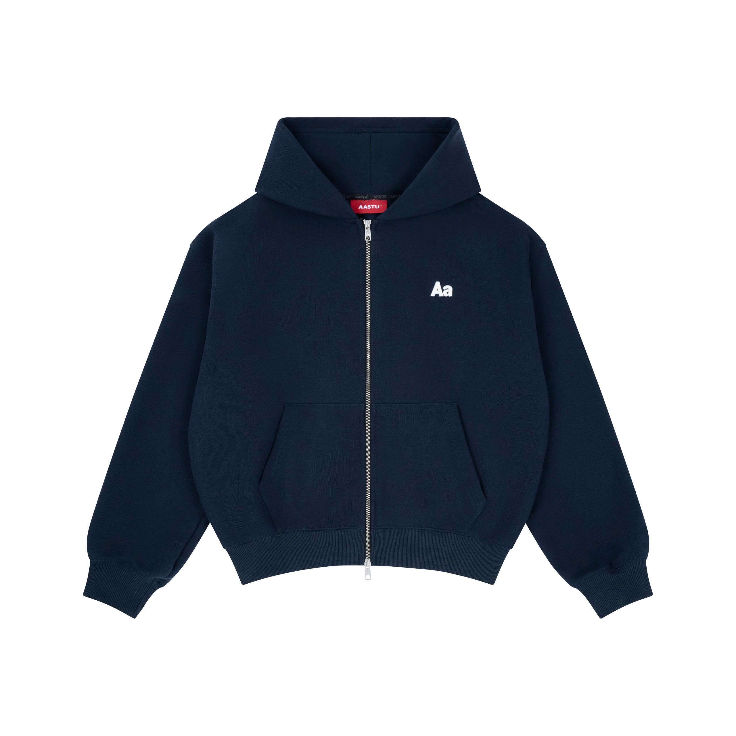 AASTU LOGO HOODIE VJPPRO ZIP // NAVY – AA STU.