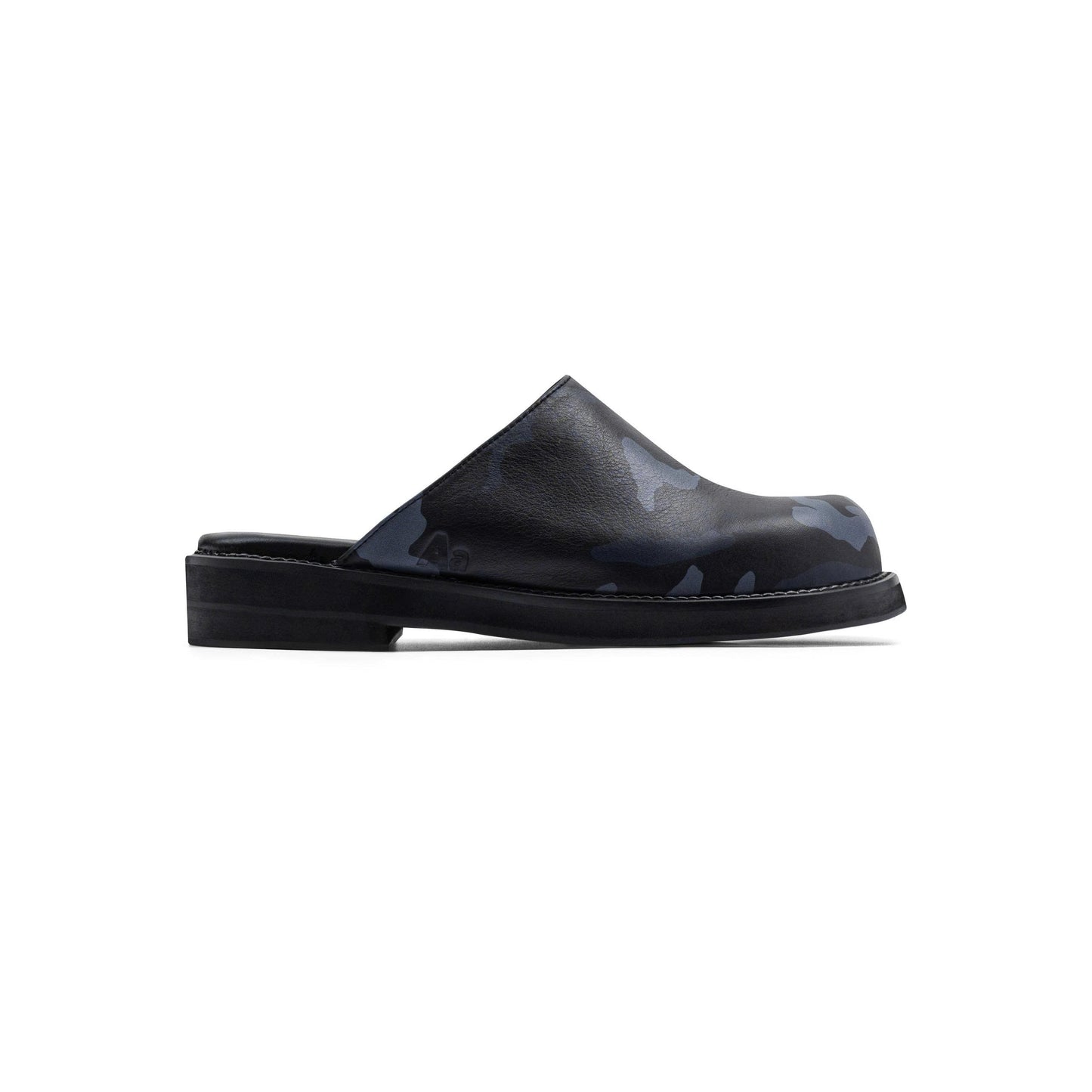 AA CLOG COW LEATHER // BLUE CAMO